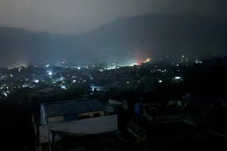 A city view of Muzaffarabad in Pakistan-administrated Kashmir